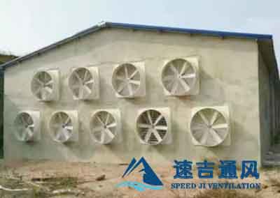 養豬廠(chǎng)客戶(hù)介紹的負壓風(fēng)機_玻璃鋼風(fēng)機噪音小
